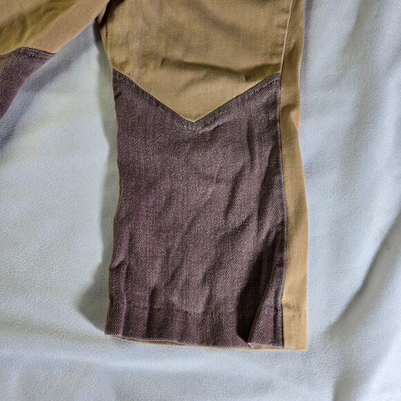 Vintage 2T Girls Pants Jack Tar Togs Plaid Beige Brown Button Pocket Pant 1970s - Picture 10 of 14